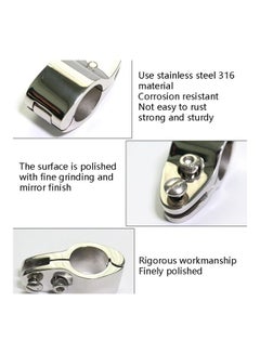 Generic Pipe Clamp With Bolt Stainless Steel Yacht Safety 15x6x10cm  - Image 5