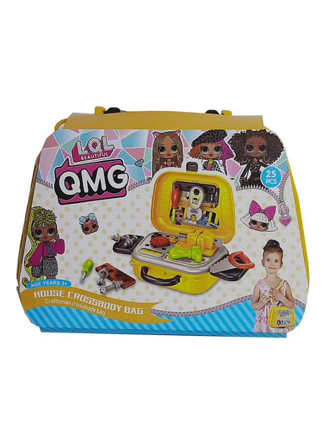 Kids Craftman Crossbody Bag Tools Set 17.5cm  - Image 1