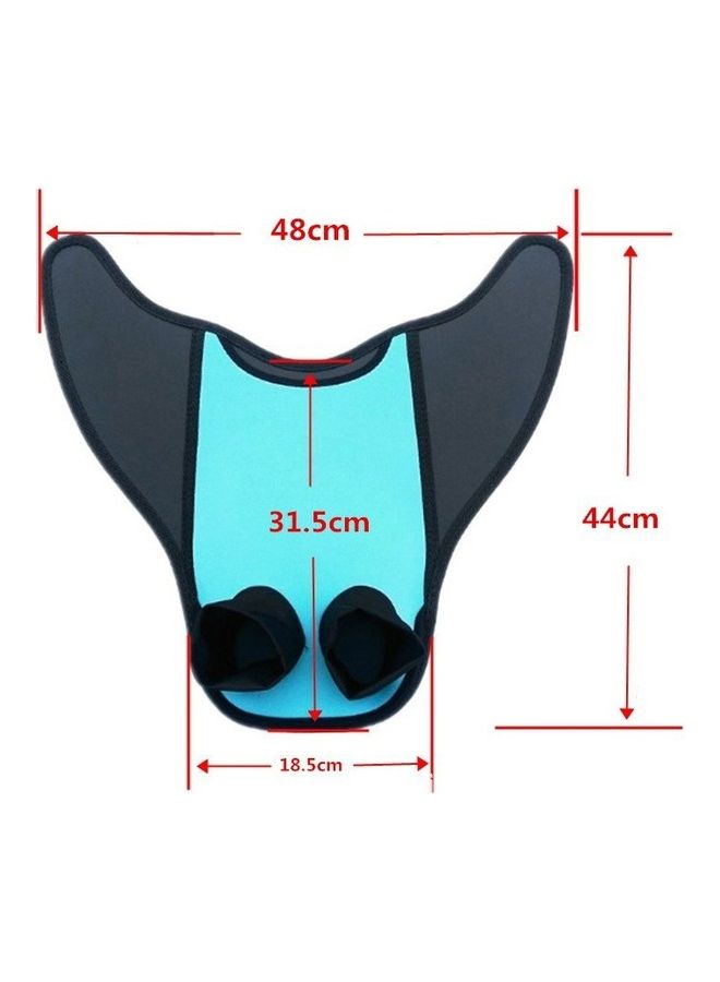 Generic 2-Piece Fish Tail Shaped Silicone Hand Diving Fins - Image 2