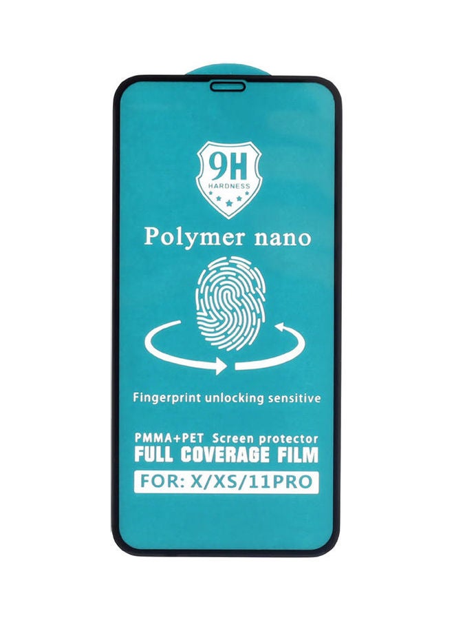 Dragon Polymer Nano Screen Protector For iPhone X Clear/Black  - Image 1