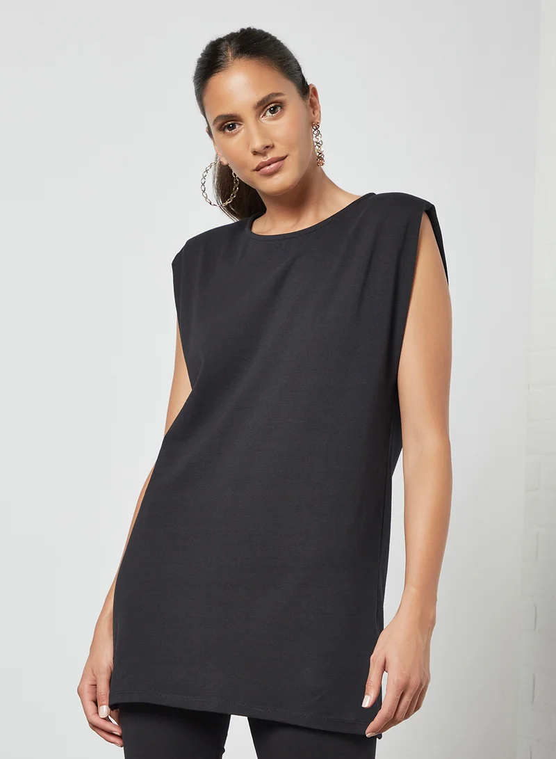 PIECES Shoulder Pad Top