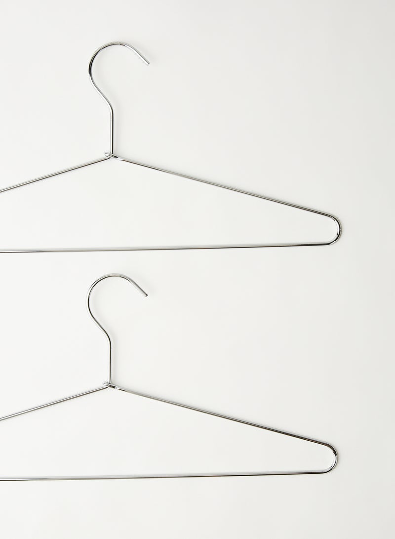 Switch - 50 Piece Durable Metal Multifunctional Hanger Set In Neutral Colour Made In Sturdy Material For Closet Organization Silver 19 x 43cm - Image 1