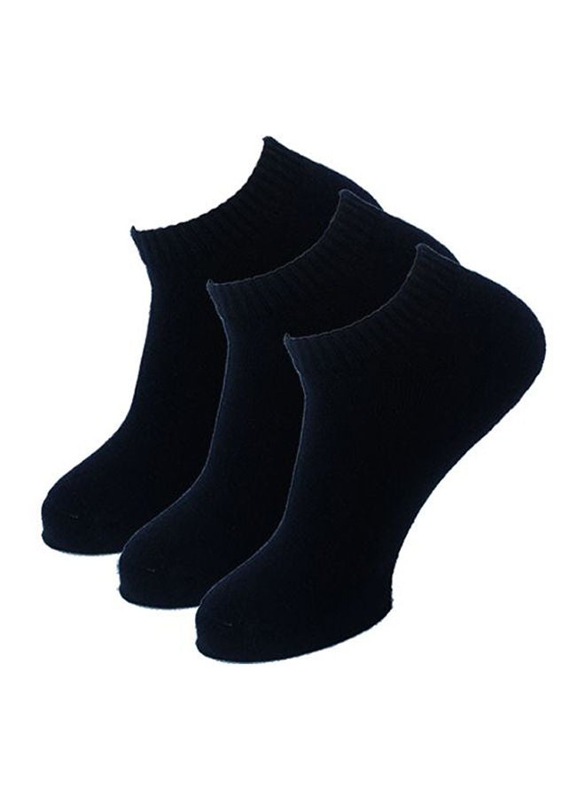 SAM SOCKS Ankle Towel Socks Black