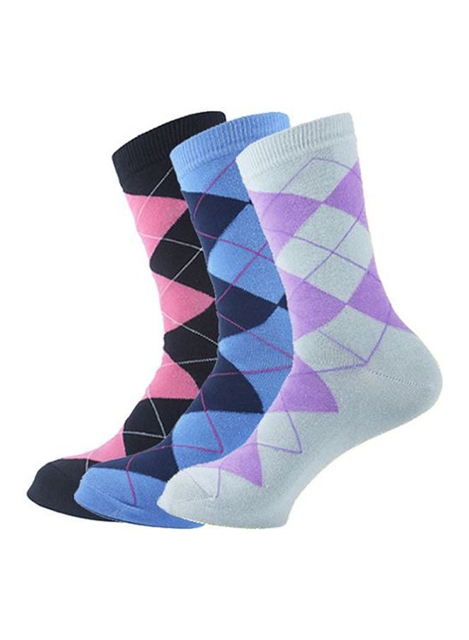 SAM SOCKS Classic Argyle Socks Multicolour 