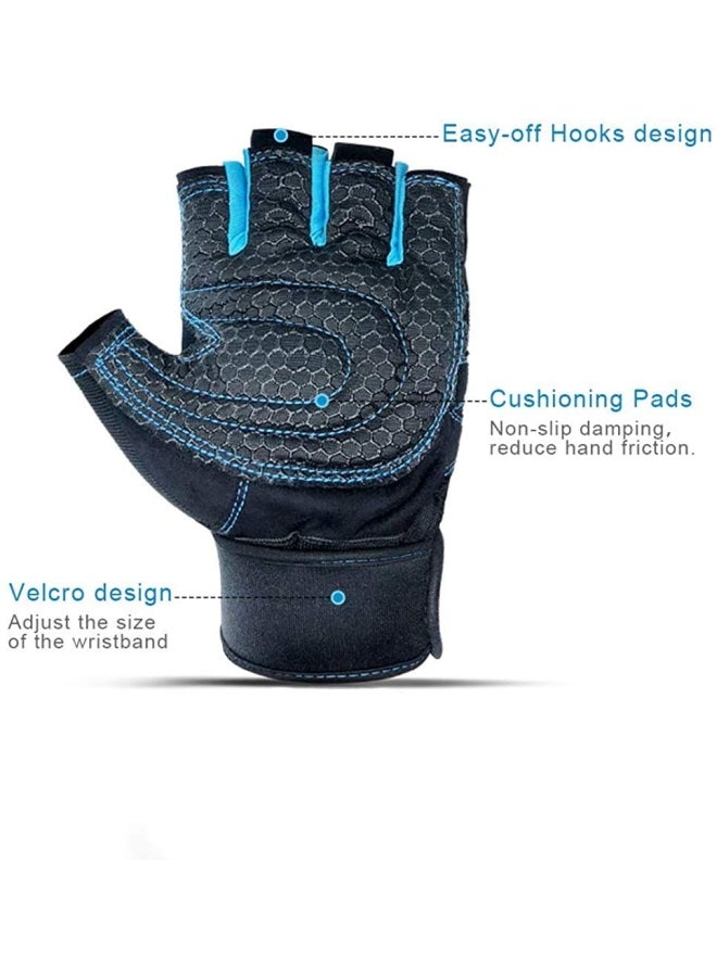 XiuWoo Anti-Slip Weight Lifting Gym Gloves For Workout One Size centimeter  - Image 3