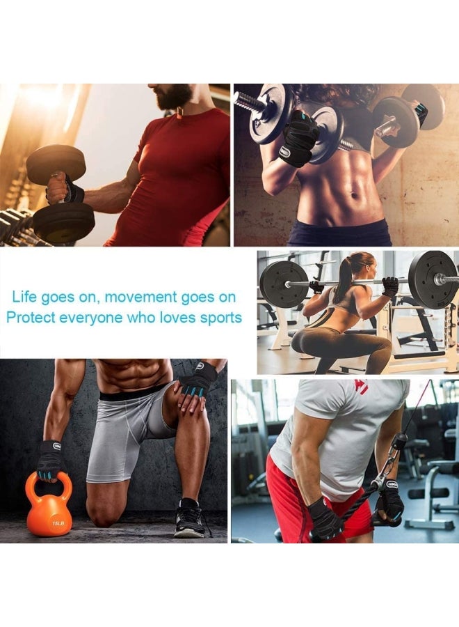 XiuWoo Anti-Slip Weight Lifting Gym Gloves For Workout One Size centimeter  - Image 5