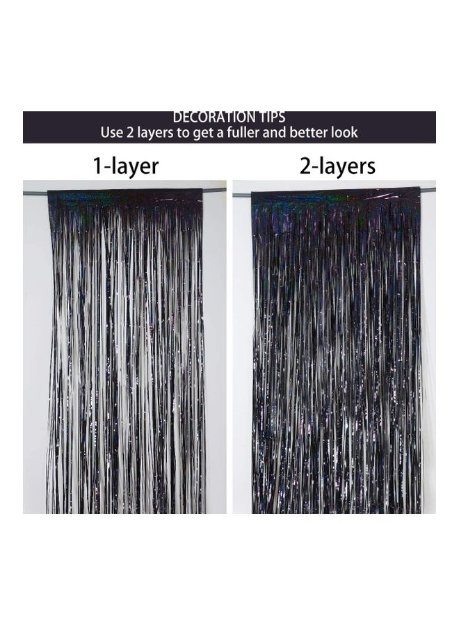 MissTiara Pack Of 2 Foil Curtain  - Image 5