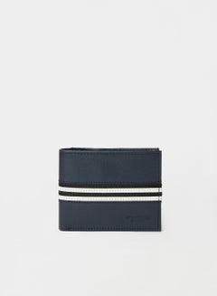 Austin Reed Coin Wallet Navy With Blak White Strip  - Image 1