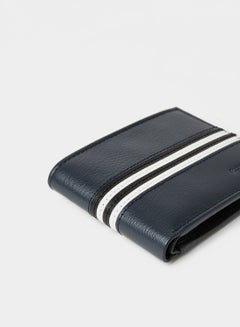 Austin Reed Coin Wallet Navy With Blak White Strip  - Image 2