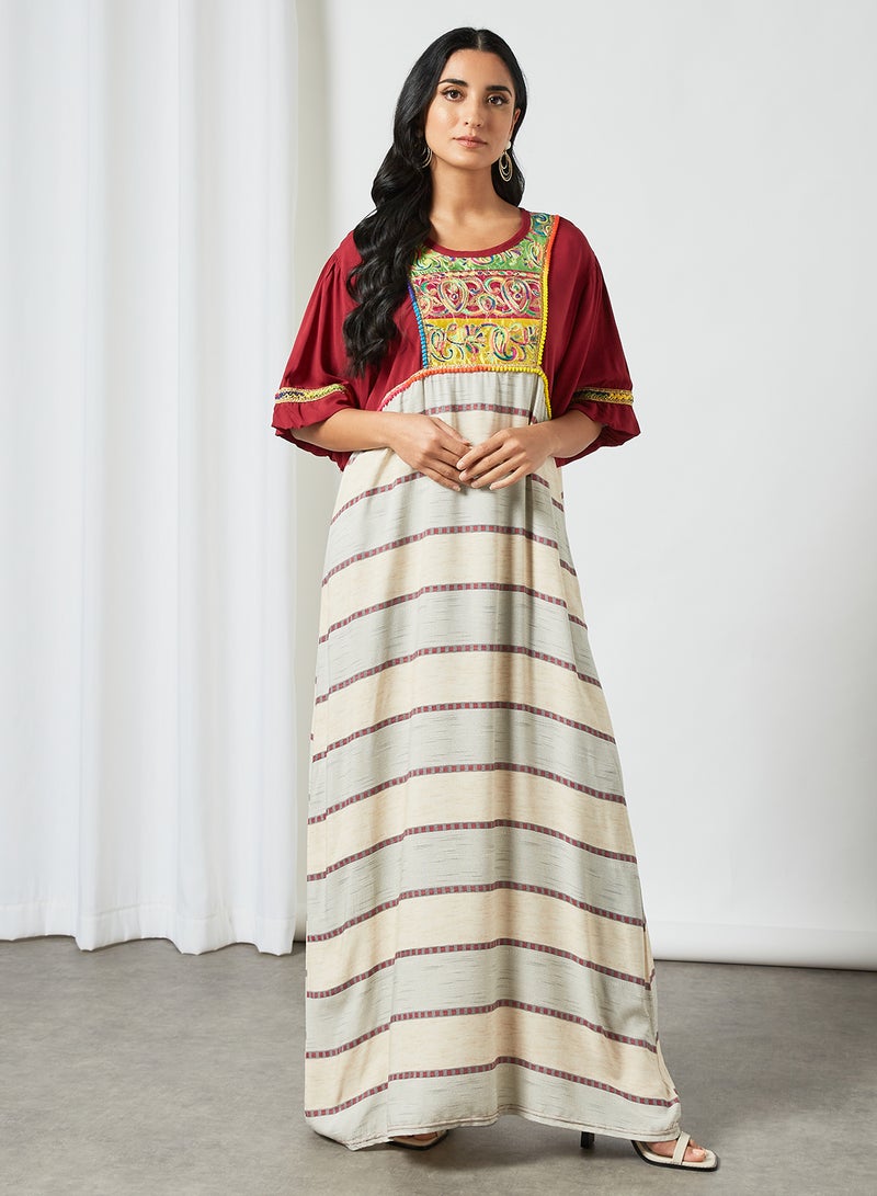 Bousni - Classic Modest Jalabiya Multicolour - Image 1