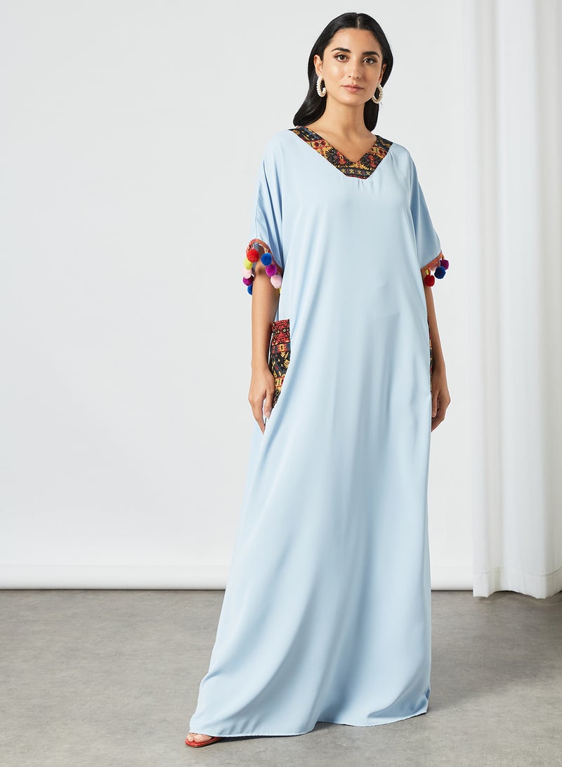 Bousni - Classic Modest Jalabiya Blue - Image 1