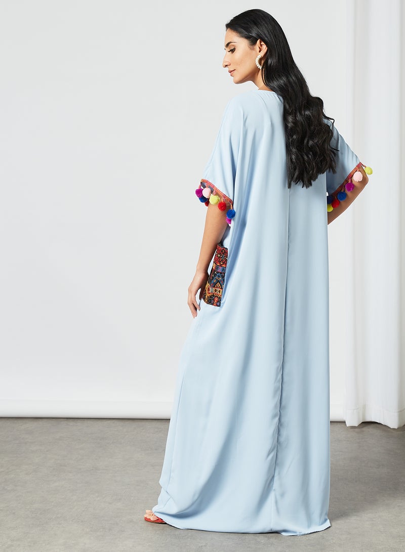 Bousni - Classic Modest Jalabiya Blue - Image 1