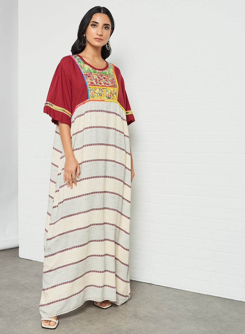 Bousni - Classic Modest Jalabiya Multicolour - Image 1