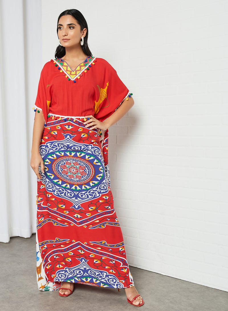 Bousni - Classic Modest Jalabiya Multicolour - Image 1