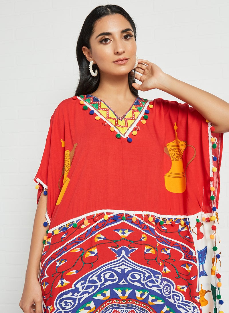 Bousni - Classic Modest Jalabiya Multicolour - Image 1