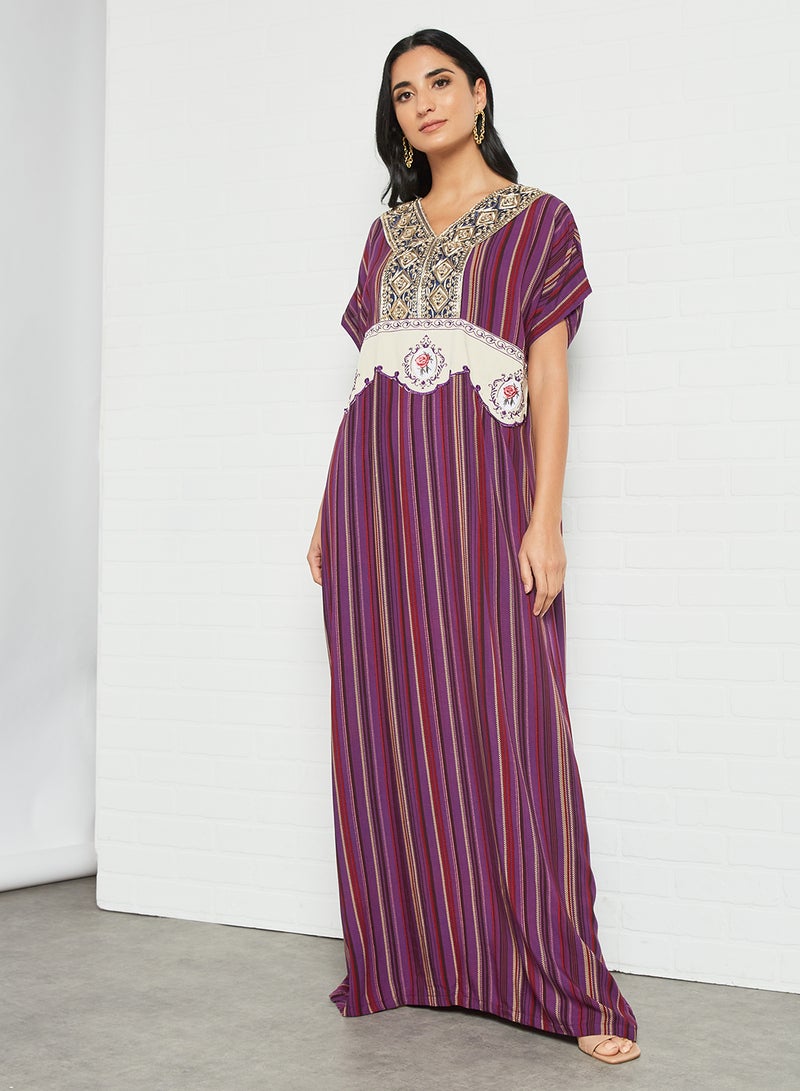 Bousni - Classic Modest Jalabiya Multicolour - Image 1