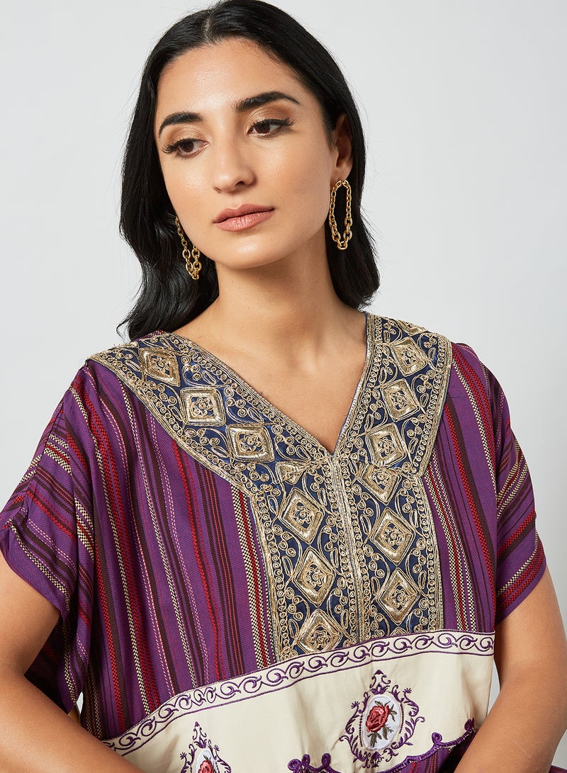 Bousni - Classic Modest Jalabiya Multicolour - Image 1