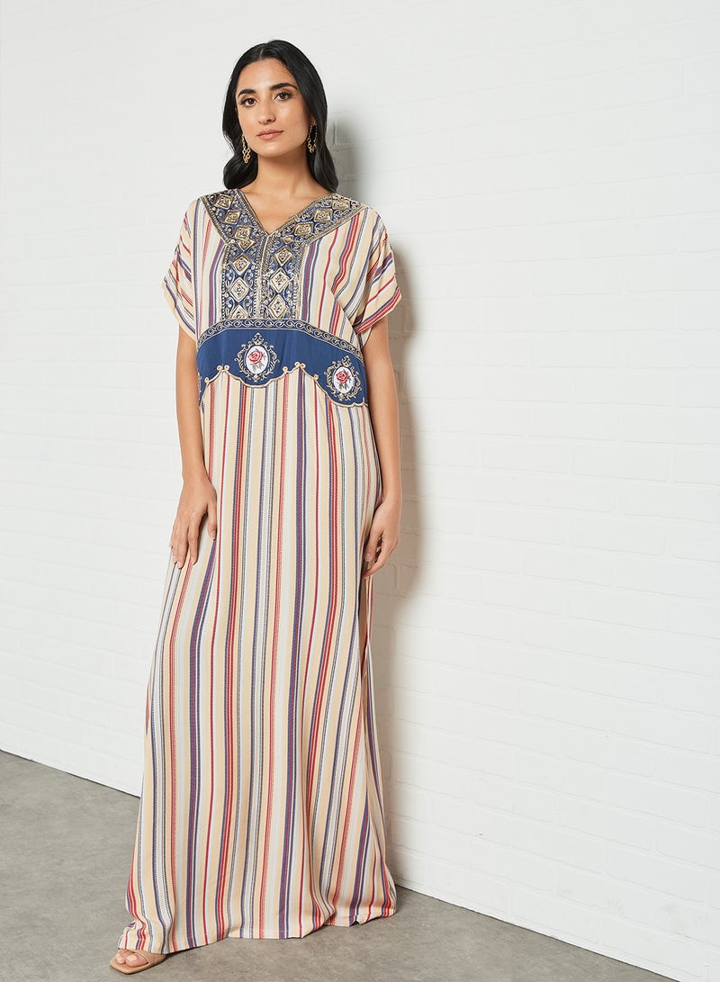 Bousni - Classic Modest Jalabiya Multicolour - Image 1