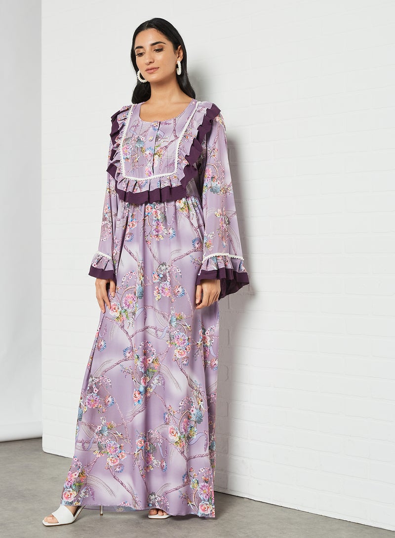 Bousni - Classic Modest Jalabiya Multicolour - Image 1