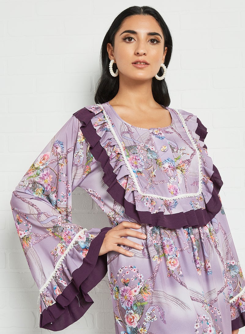 Bousni - Classic Modest Jalabiya Multicolour - Image 1