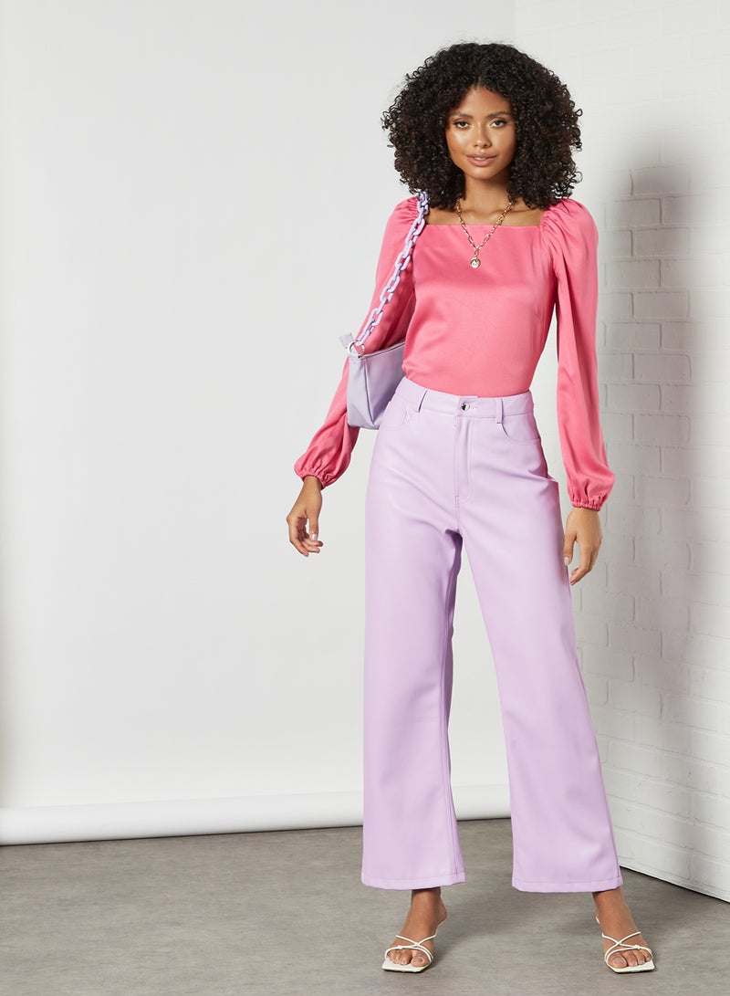 Closet London Square Neck Blouse Pink  - Image 4