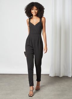 Anastashia V-Neck Jumpsuit Black