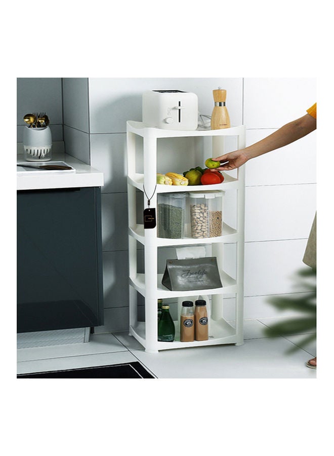 شاربدو رف تخزين مكون من 5 طبقات أبيض 37.5 x 110 x 27سم - Image 3