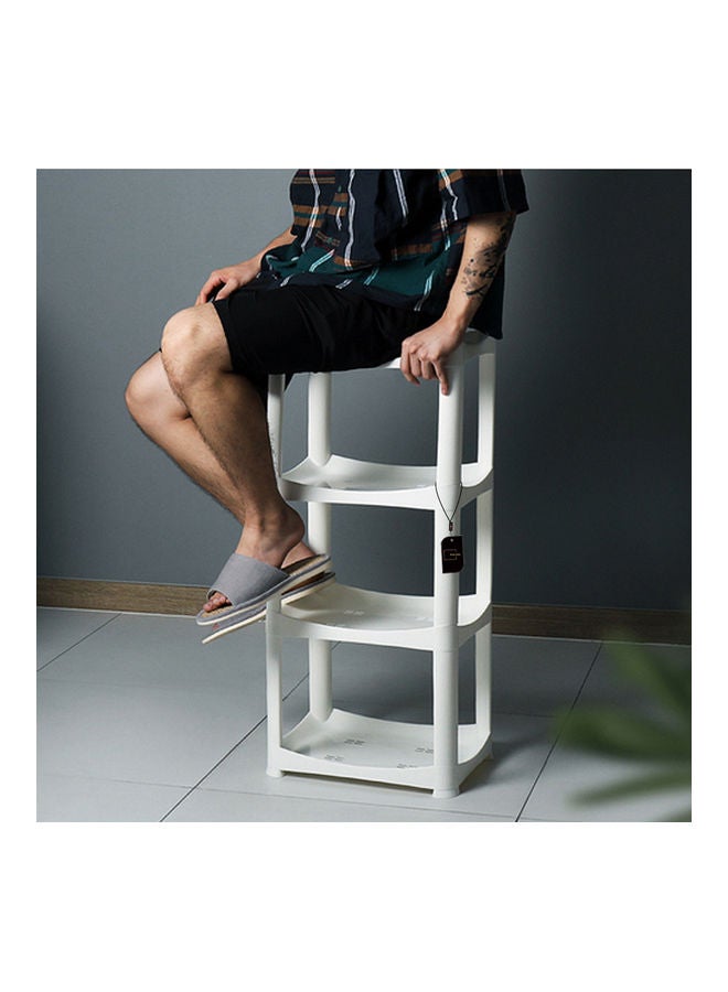 Sharpdo 4-Layer Storage Rack White 37.5 x 84 x 27cm - Image 4