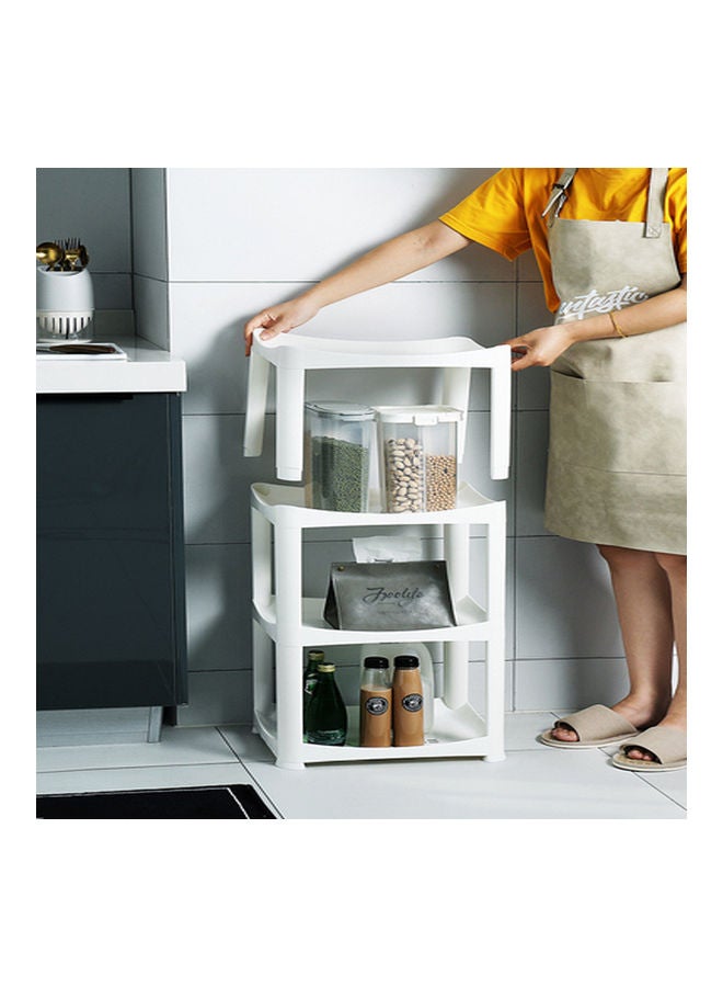 Sharpdo 4-Layer Storage Rack White 37.5 x 84 x 27cm - Image 3