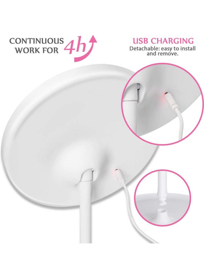 Rock Pow - Table Lamp Makeup Mirror White - Image 1