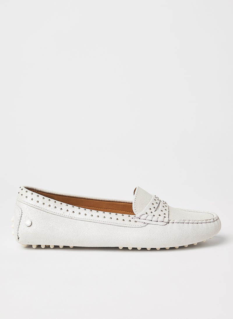 Sacoor Brothers - Genuine Leather Drivers Silver - Image 1
