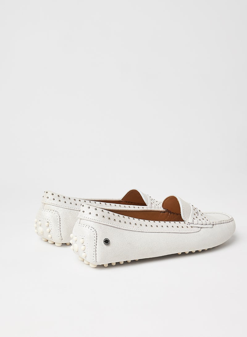 Sacoor Brothers - Genuine Leather Drivers Silver - Image 1