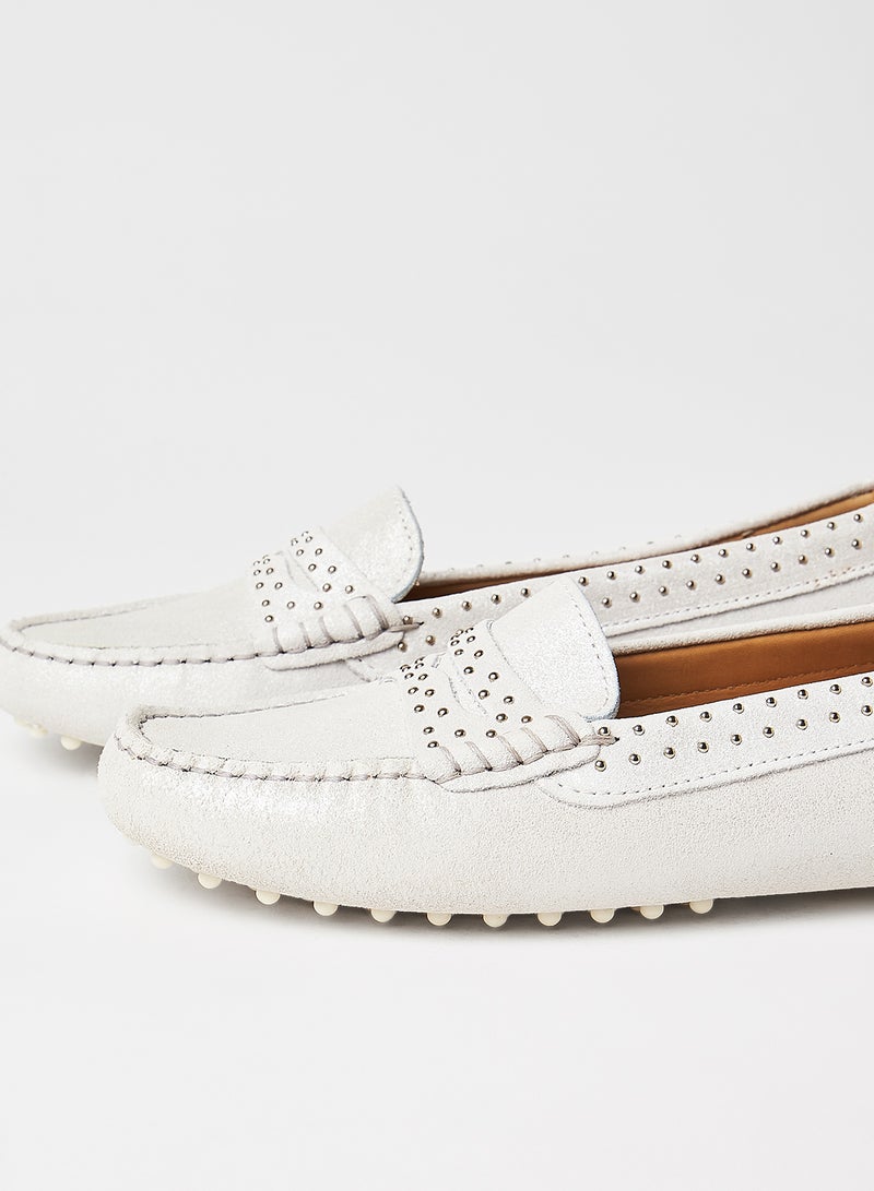 Sacoor Brothers - Genuine Leather Drivers Silver - Image 1