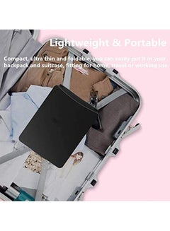 Rock Pow Folding Lighted Travel Makeup Mirror Black  - Image 4