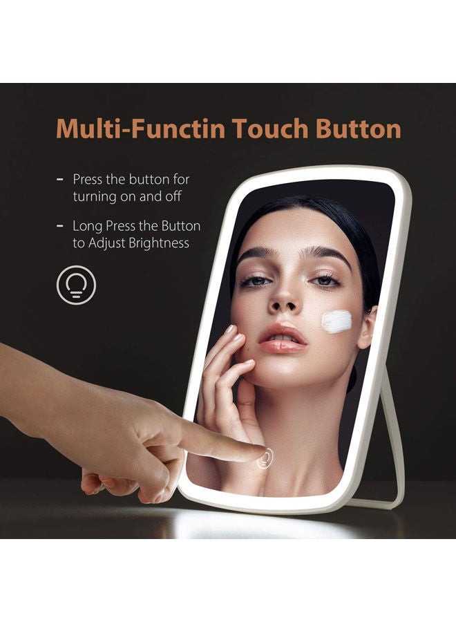 Rock Pow - Touch Screen Vanity Mirror With LED Light White - Image 1