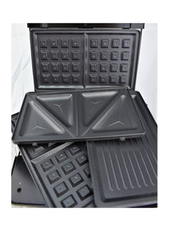 sokany 3 In 1 Electric Sandwich Maker 750 W KJ-303 Black/Silver  - Image 3