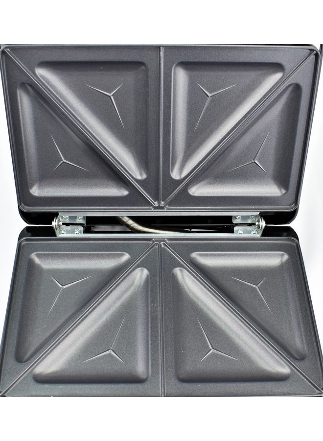sokany 3 In 1 Electric Sandwich Maker 750 W KJ-303 Black/Silver  - Image 4