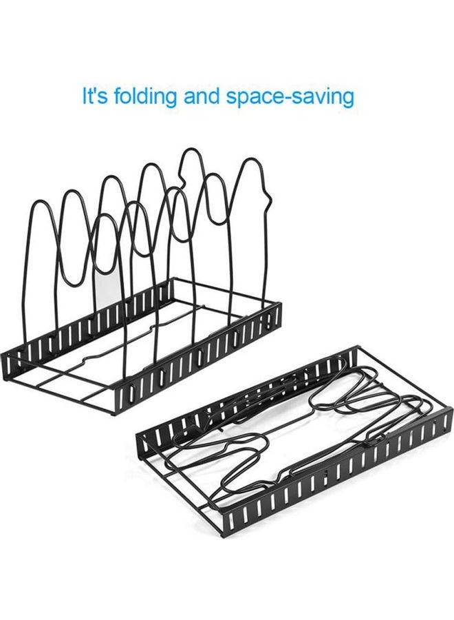 رف مطبخ قابل للتوسيع من موتلي-تيرز أسود 15x10x8.3بوصة - Image 4