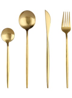 Sunhome 4-Piece Stainless Steel Cutlery Set Gold  - Image 2