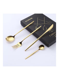 Sunhome 4-Piece Stainless Steel Cutlery Set Gold  - Image 5