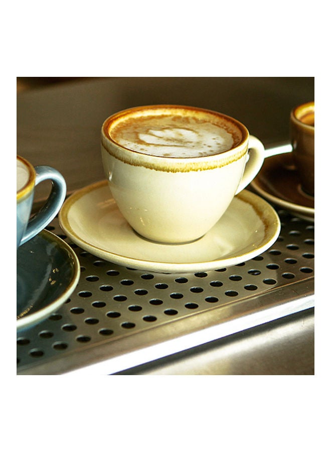 Sharpdo Kiln Coffee Cup And Saucers Multicolour 13 x 10.5 x 7.5cm - Image 5