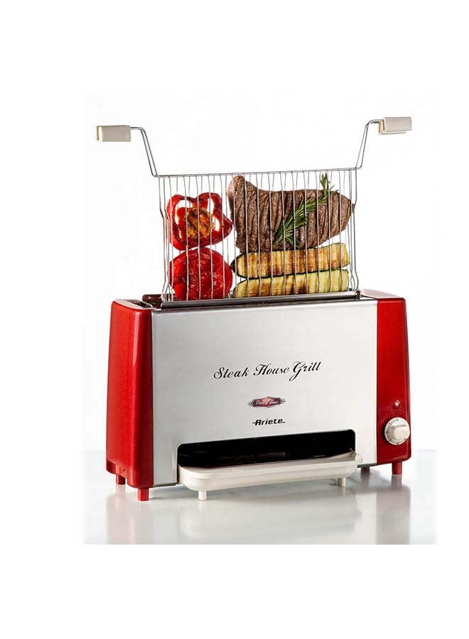 Ariete Party Time Steak House Grill 0.0 W ART730 Red/Grey - Image 1