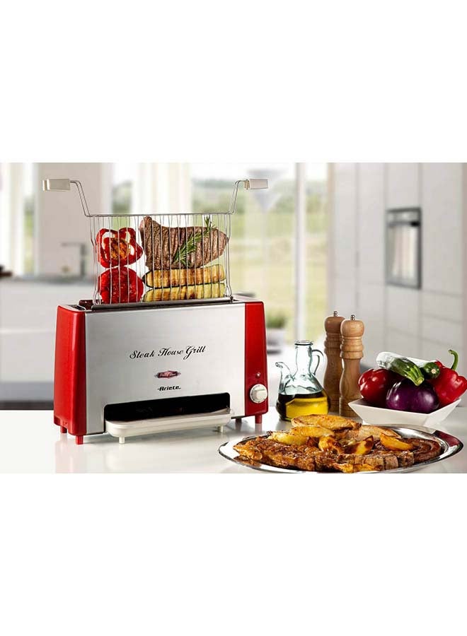 Ariete Party Time Steak House Grill 0.0 W ART730 Red/Grey - Image 3