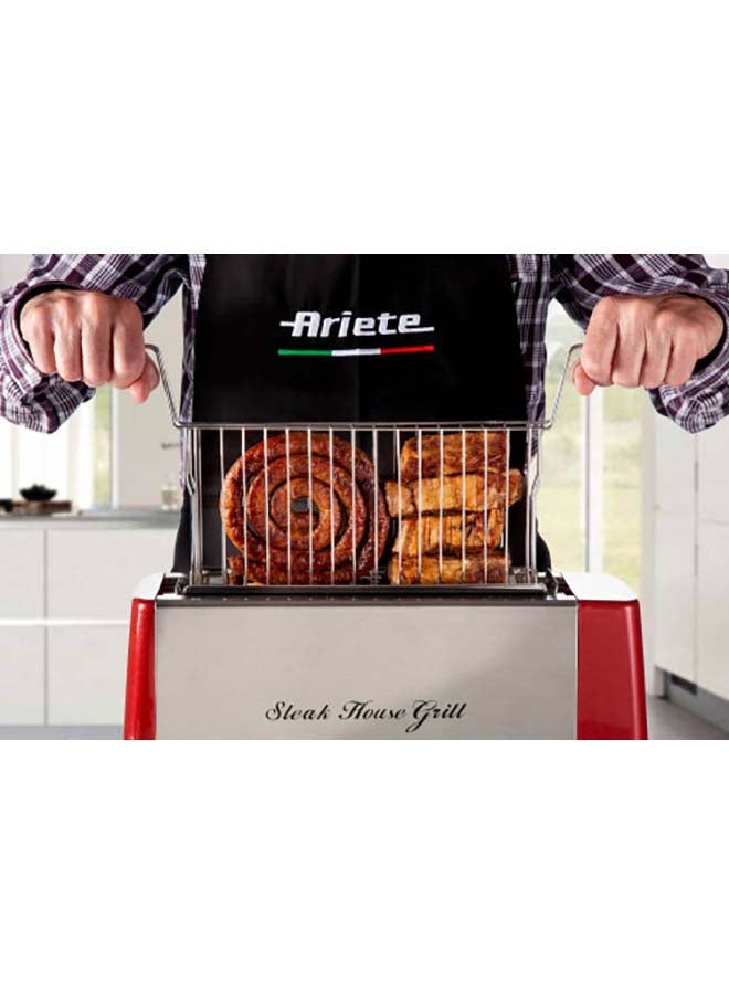 Ariete Party Time Steak House Grill 0.0 W ART730 Red/Grey - Image 4