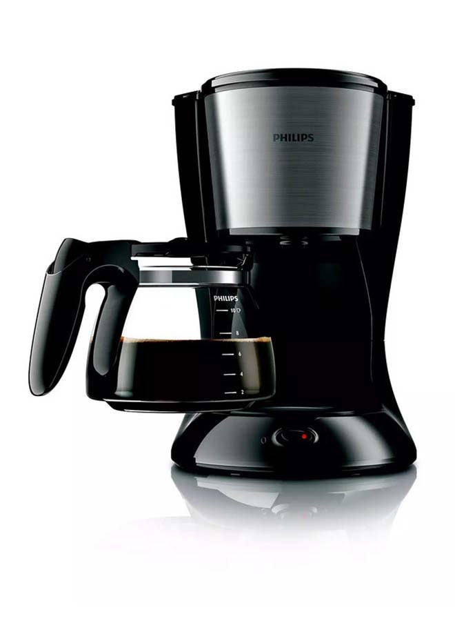 Philips - Drip Coffee Maker - Up to 15 Cups, Glass Jug, Auto Off Function, 1.2 L 1080 W HD7462/20 Black & Metal - Image 1