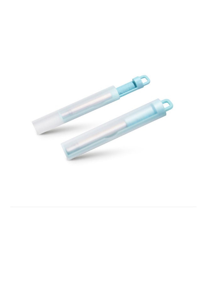 ماصة جيب قابلة للطي مصنوعة من الستانلس ستيل باللون: الأزرق/الفضي - Image 2