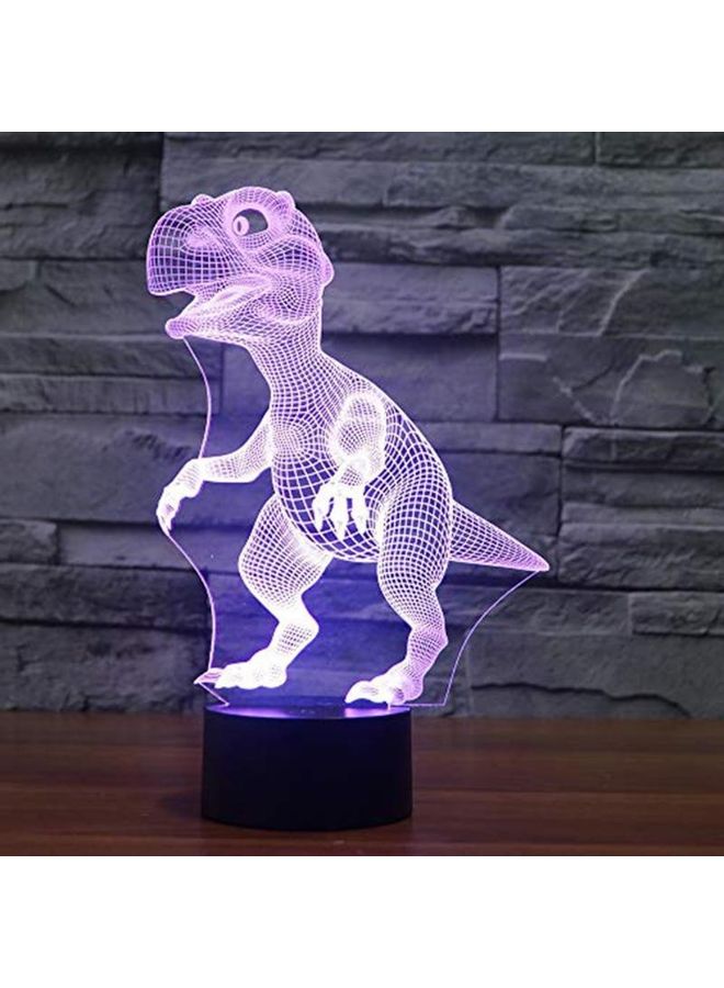 Generic - 3D Dinosaur Touch Control Night Light Purple - Image 1