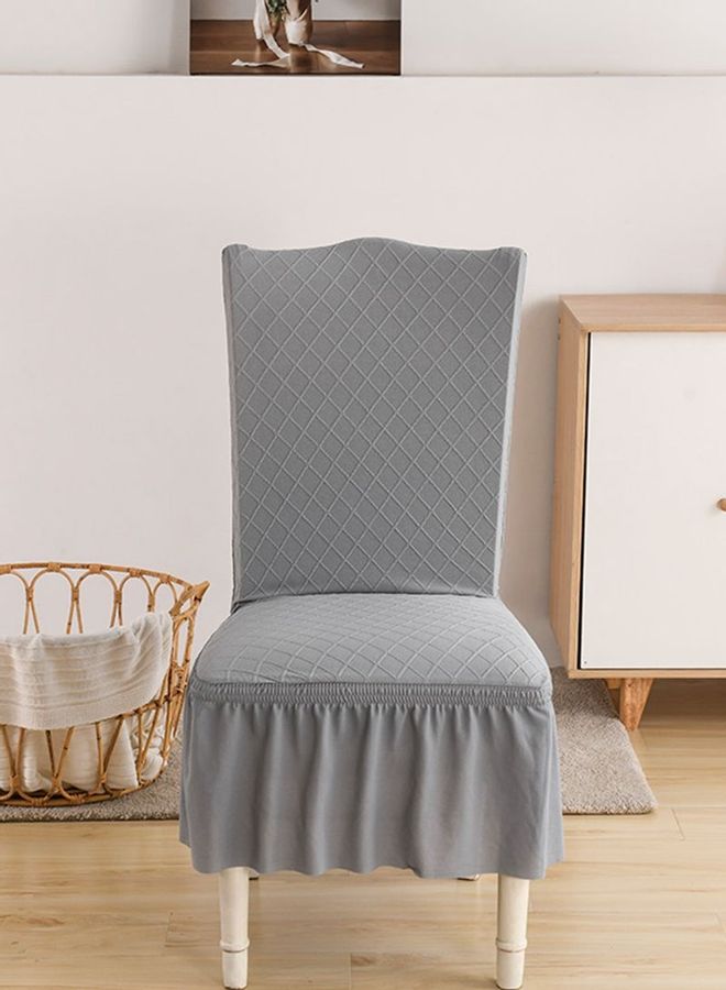 شاربدو مجموعة أغطية كراسي سميكة مضادة للماء من 4 قطع رمادي - Image 3