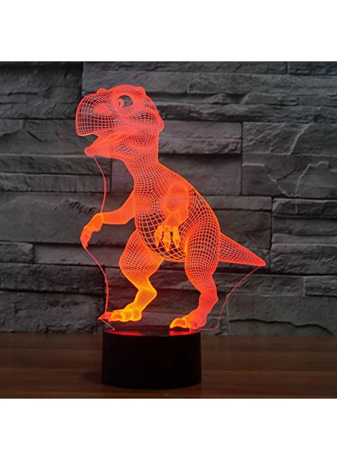 Generic - Touch Control 3D Dinosaur LED Night Light Orange - Image 1