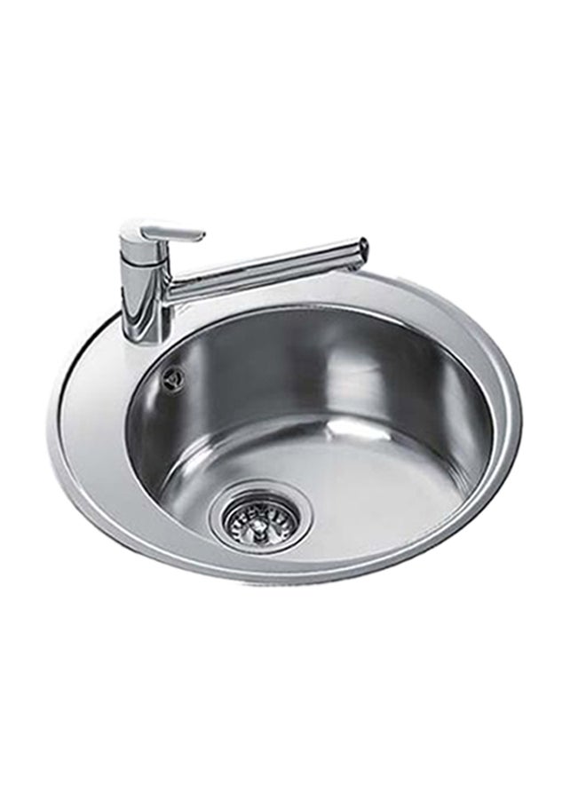 TEKA Centroval Inset Stainless Steel Sink One Bowl Silver 510x510x180mmmm  - Image 1